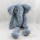 Peluche Sweetie éléphant JELLYCAT London bleu poils longs 30 cm