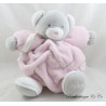 Plush bear KALOO Feather pink and gray Soft and soft creations 25 cm