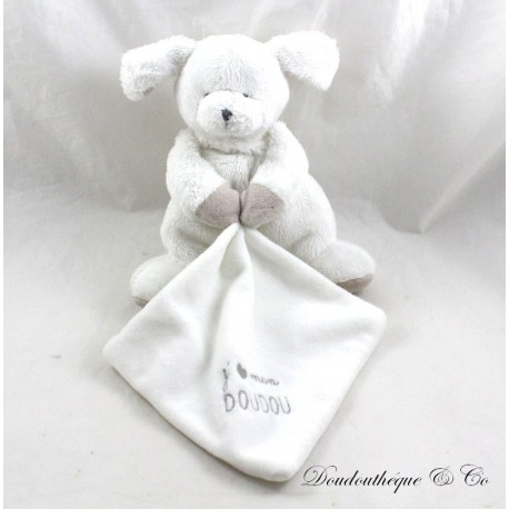 Doudou dog DOUDOU ET COMPAGNIE handkerchief I love my cuddly toy 25 cm