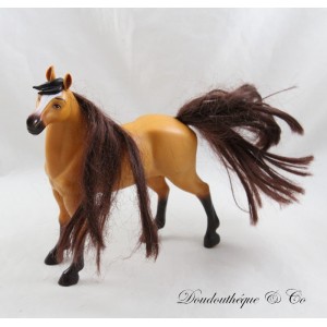 Figura caballo Spirit JUST PLAY pelo castaño negro al estilo 2019 17 cm