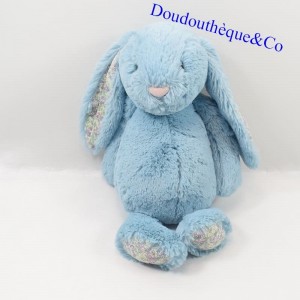 Conejo de peluche JELLYCAT azul Jelly 3979 orejas tejidos florales 30 cm