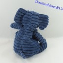 Plush Elephant JELLYCAT Navy Blue Ribbed 25 cm