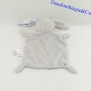 Flaches Kaninchen Kuscheltier IKKS Berdoues rosa Maske My Baby Rock 21 cm