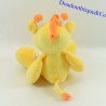 Plush giraffe JEUX2MOMES yellow flower and butterfly 17 cm