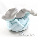 Doudou Patapouf Kaninchen KALOO Feder ptit Kaninchen aqua hellblau grau 20 cm