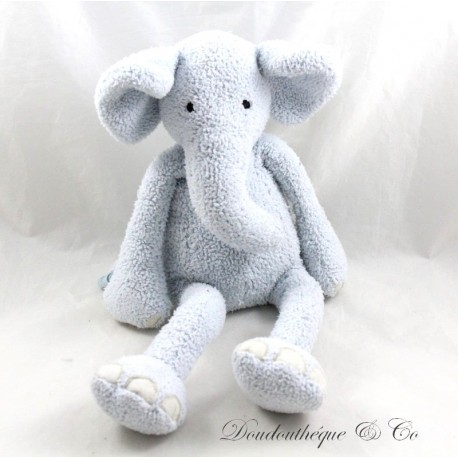 Elefante de peluche ZARA HOME azul cielo bordado ojos 35 cm