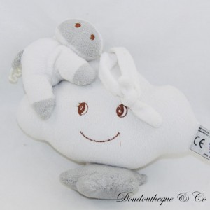 Peluche musicale zèbre MGM DODO D'AMOUR nuage gris blanc