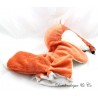Doudou marionnette renard NATURE ET DECOUVERTES orange et beige 25 cm