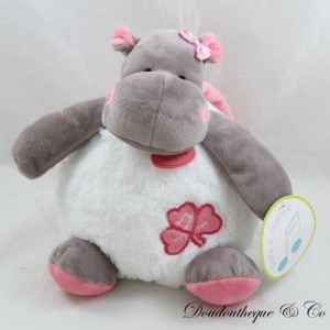 Peluche musicale hippopotame BABY NAT Zoé