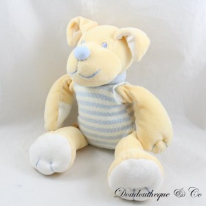 Plush dog JOLLYBABY beige stripes