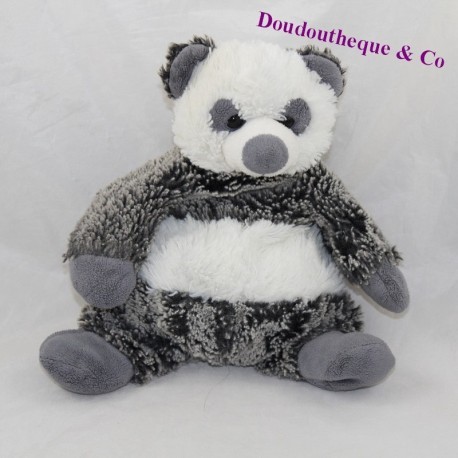 Doudou panda BEAR STORY The Z'animoos gray white 25 cm - SOS d