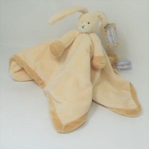 Flat cuddly toy rabbit DIINGLISAR beige blanket 34 cm NEW