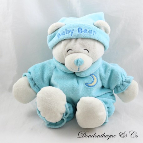 Peluche ours GIPSY Baby bear bleu