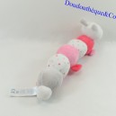 Plush caterpillar OBAIBI pink toy awakening rattle rattle 28 cm
