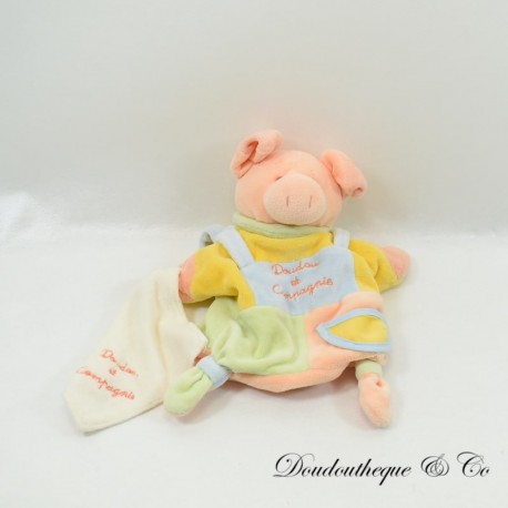 Doudou puppet pig DOUDOU AND COMPANY handkerchief