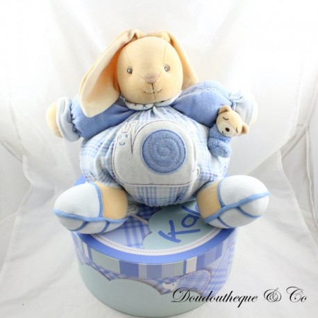 Plüsch Patapouf Kaninchen KALOO Blaue Schnecke Plüsch Patapouf Kaninchen KALOO Blaue Schnecke