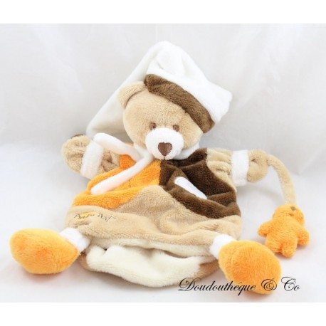 Puppe Kuschelbär BABY NAT' mit Babybär orangebraun beige 26 cm