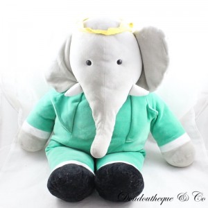 Large elephant plush AJENA Teddy Bear Babar
