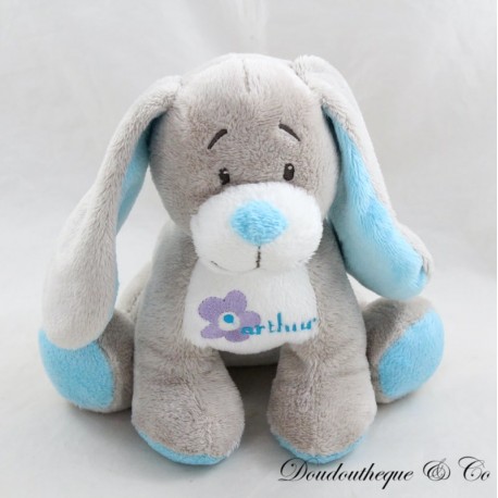 Plüschhund ARTHUR UND LOLA BEBISOL blaugrau Plüschhund ARTHUR UND LOLA BEBISOL blaugrau