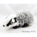 Peluche blaireau WWF animal noir et blanc 29 cm