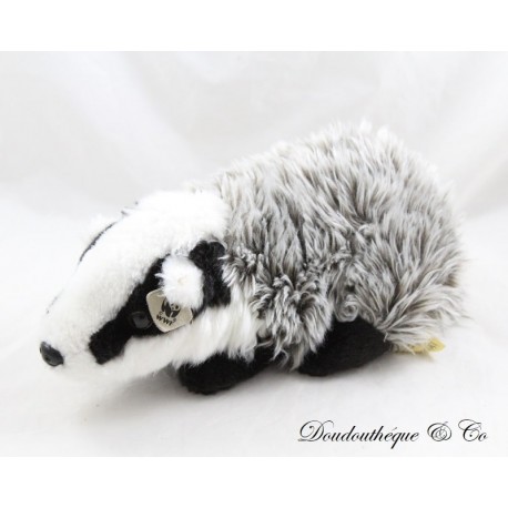 Plush badger WWF animal black and white 29 cm