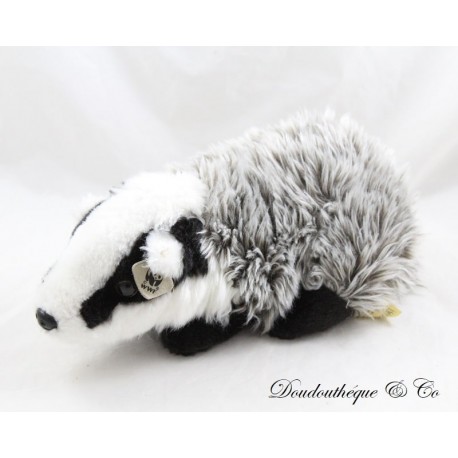 Plüschdachs WWF Tier schwarz und weiß 29 cm Plüschdachs WWF Tier schwarz und weiß 29 cm
