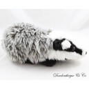 Peluche blaireau WWF animal noir et blanc 29 cm