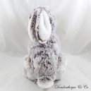 Plush rabbit GIPSY mottled brown beige white sitting 26 cm