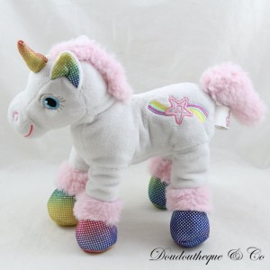 Plush sound unicorn GIPSY Lica Bella white pink