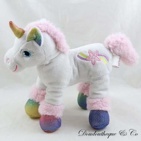 Plush sonido unicornio GIPSY Lica Bella blanco rosa