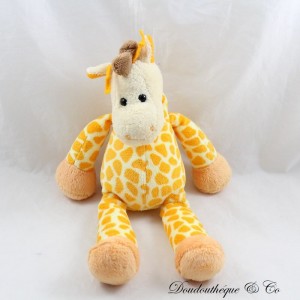 Plush giraffe BABY NAT' spots orange yellow beige 28 cm