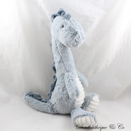 Plush dinosaur HAPPY HORSE gray white 40 cm