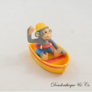 Figurine singe H. OXENBURY BAYARD Popi dans sa barque