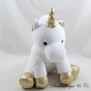Plush unicorn PASSION BEAUTY golden white