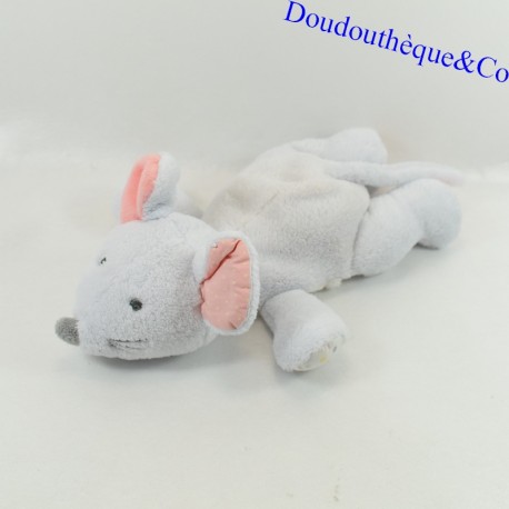 Doudou flat hot water bottle Mouse DODIE beige 27 cm