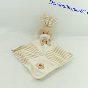 Flat rabbit cuddly toy SOFT FRIENDS butterfly and beige flower 39 cm