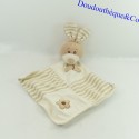 Flaches Kaninchen Kuscheltier SOFT FRIENDS Schmetterling und beige Blume 39 cm