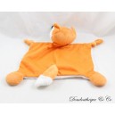 Flat cuddly toy fox HEMA orange white rectangle knotted corners 24 cm