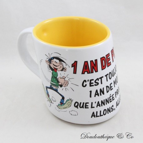 Tasse Gaston Lagaffe AVENUE OF THE STARS Franquin Marsu 1 Jahr mehr Keramik 10 cm Tasse Gaston Lagaffe AVENUE OF THE STARS Franquin Marsu 1 Jahr mehr Keramik 10 cm