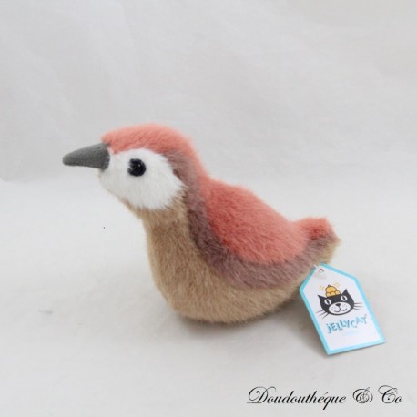 Plush bird JELLYCAT Birdling Roitelet I am Birdling wren brown 16 cm