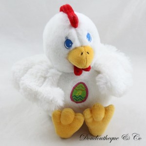 Peluche sonore poule GIPSY blanc