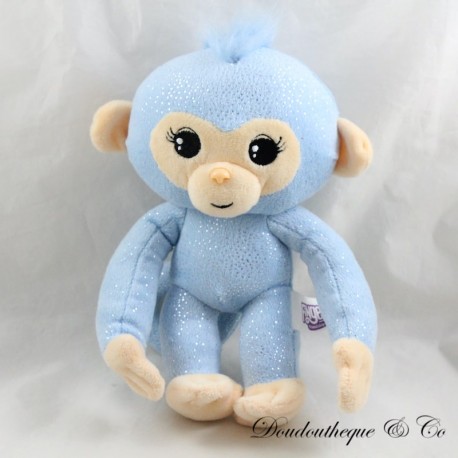 Peluche singe FINGERLINGS Friendship bleu