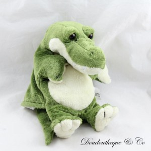 Crocodile puppet cuddly toy SYCAMORE GREEN alligator