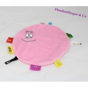 Flat blanket Barbapapa JEMINI round pink label 20 cm
