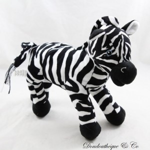 Plush zebra H&M stripes black and white 24 cm