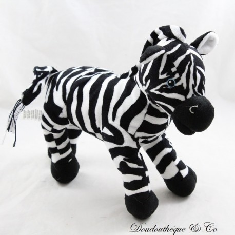 Plüschzebra H&M Streifen schwarz und weiß 24 cm Plüschzebra H&M Streifen schwarz und weiß 24 cm