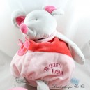 Plush mouse BABY NAT' My hiding place with pyjamas pink red Super cuddly toy 55 cm