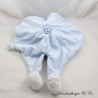 Flat rabbit cuddly toy BABY NAT' layette blue white BN780 42 cm