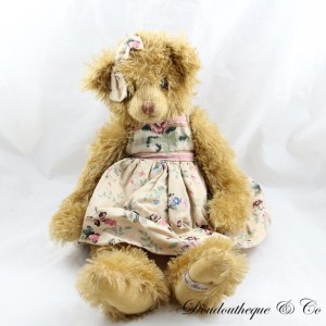 Plush bear LOUISE MANSEN floral dress