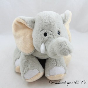 Elefante di peluche GANZ grigio beige